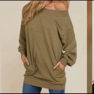 Annabelle off shoulder sweatshirt
